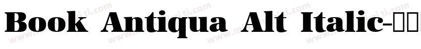 Book Antiqua Alt Italic字体转换
